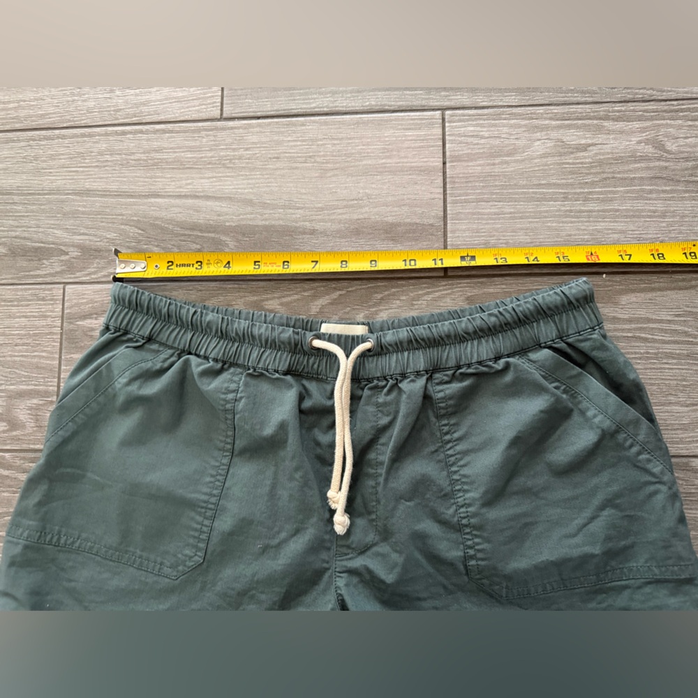 Pact|Women’s casual stretch waist shorts in organic cotton,deep teal color•Large - Picture 10 of 12